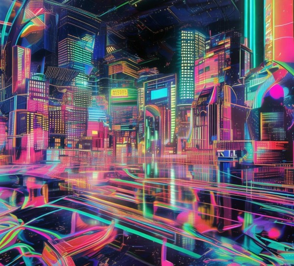 迷幻复古科技动态图高清，改变生活，开启未来